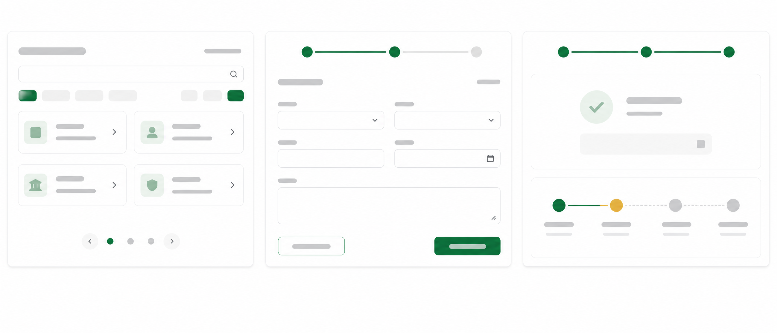 approved Saudi government digital service interface screenshot, with confidential project names removed
